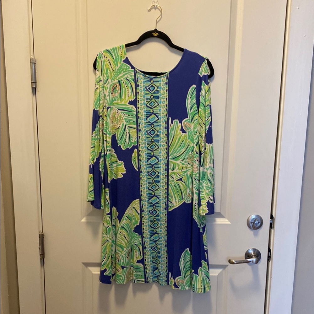 Lilly Pulitzer Tropical Blue and Green Dress